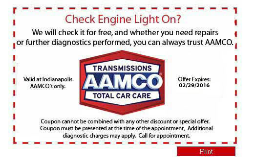 Free Check Engine Light Coupon